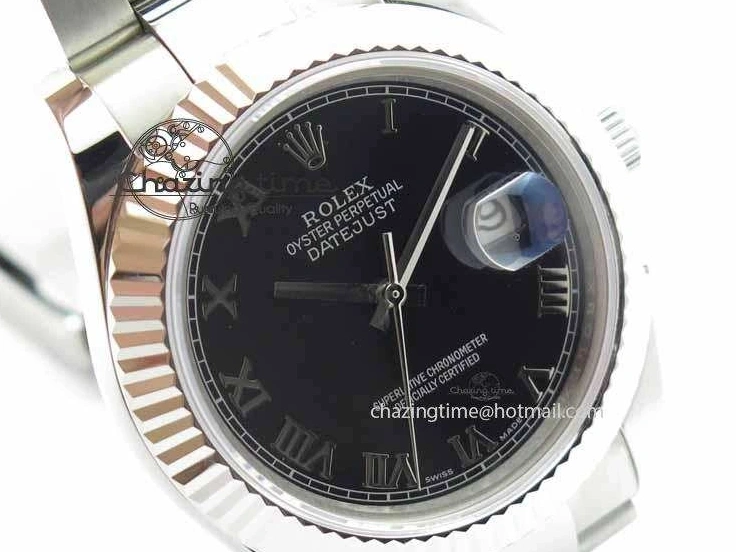 SS Maker Dial Roman On 41mm Edition SS Markers Black SA3136 BP II DateJust Bracelet Best 0327